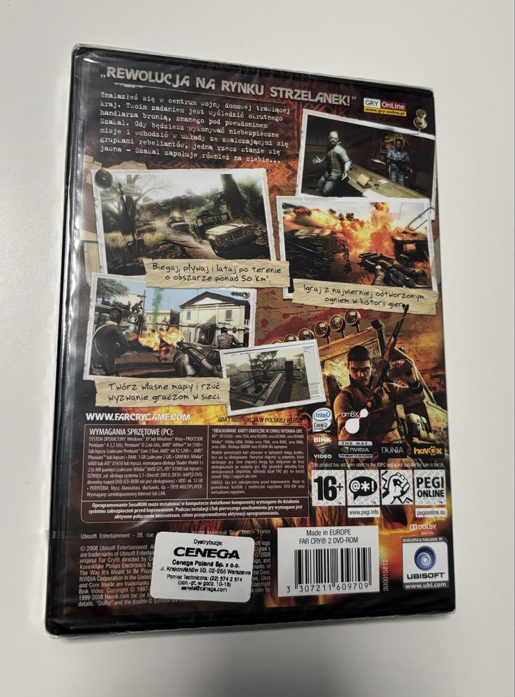 Far Cry 2 PC Nowa w Folii PL + Steelbook