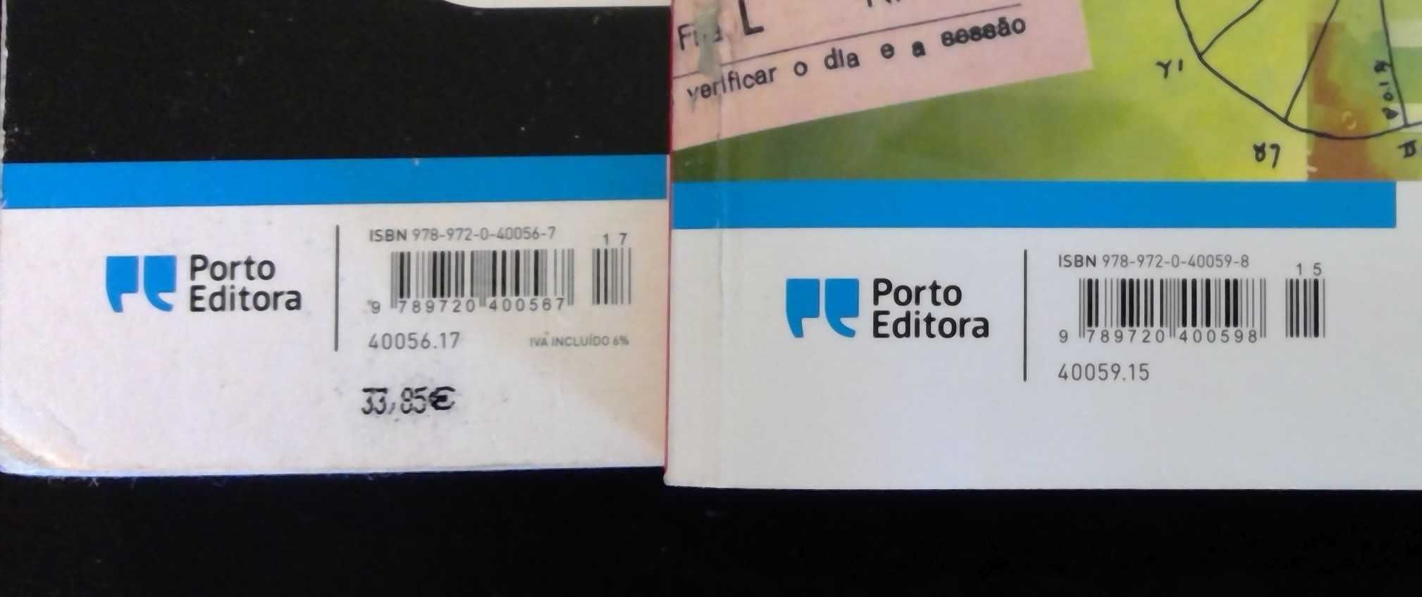 Manual e Caderno de Atividades do 12º Ano de Português. Porto Editora