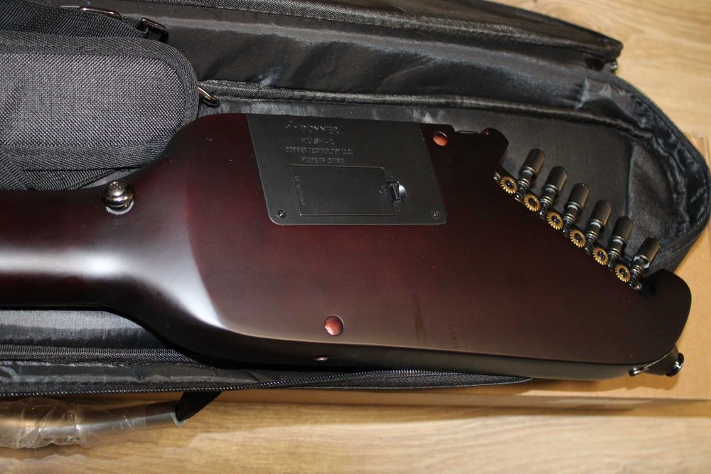 Donner HUSH-I Gitara elektroakustyczna z pokrowcem, słuchawkami