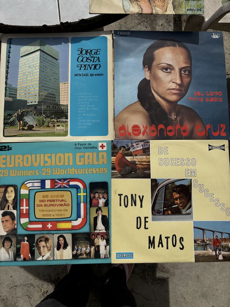 Discos de vinil antigos