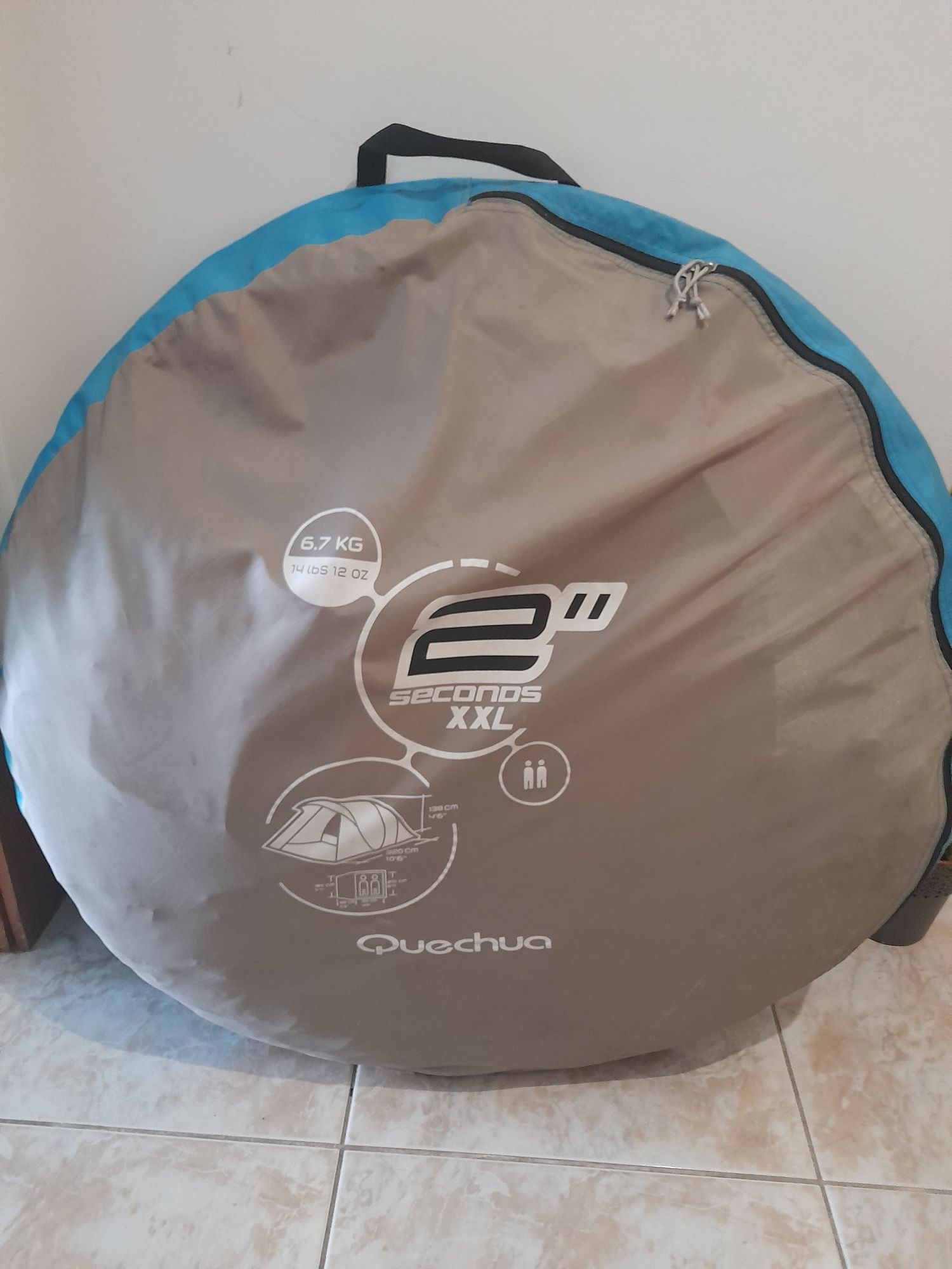 Tenda Quechua 2 pessoas XXL com avançado