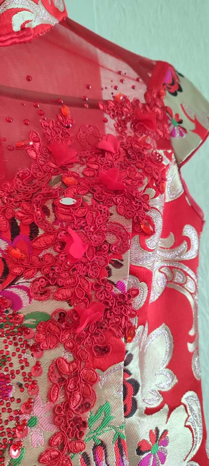 Китайська весільна сукня ципао китайський одяг