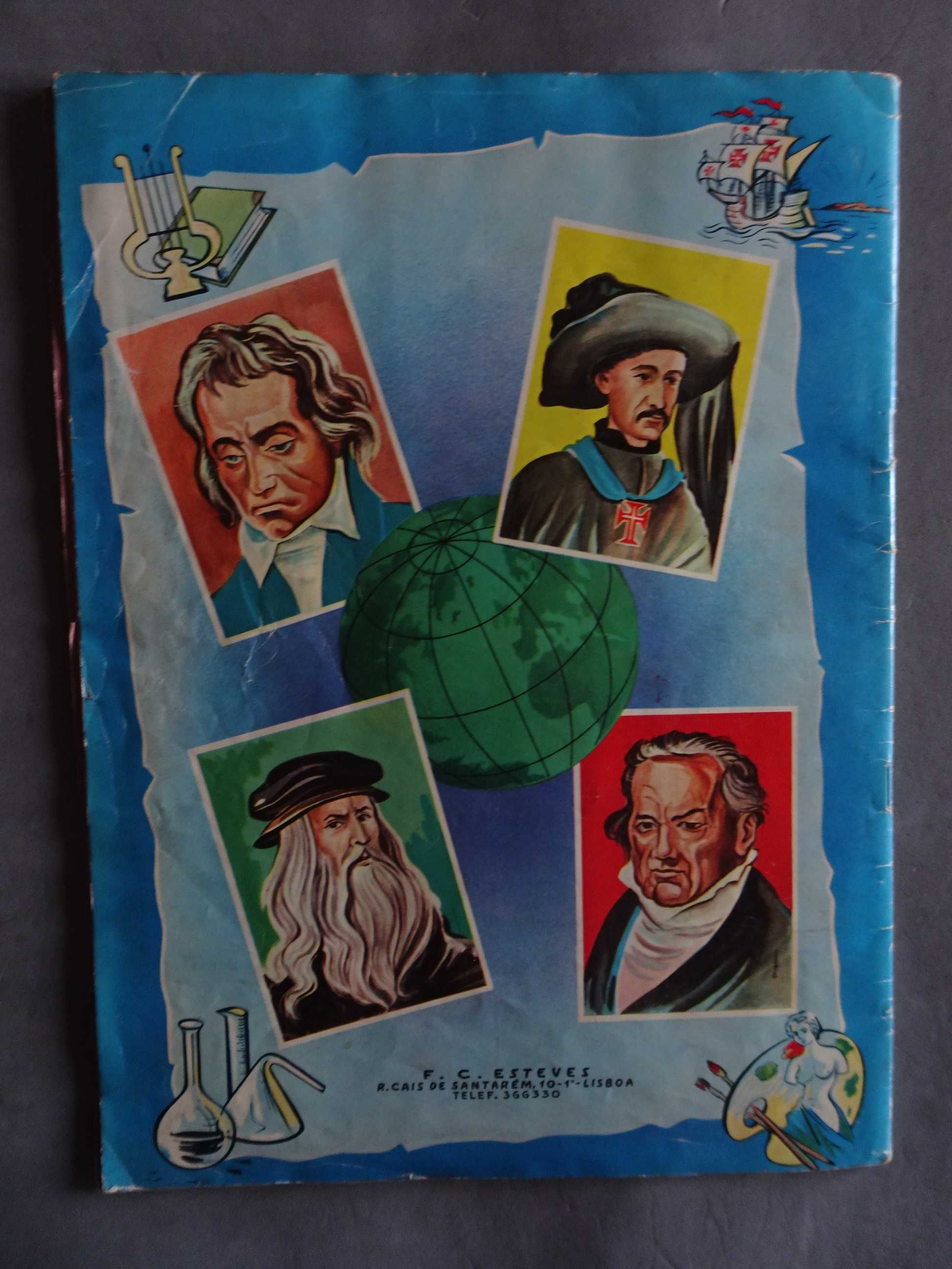 Caderneta de cromos Figuras Célebres Mundiais (faltam 69 cromos)