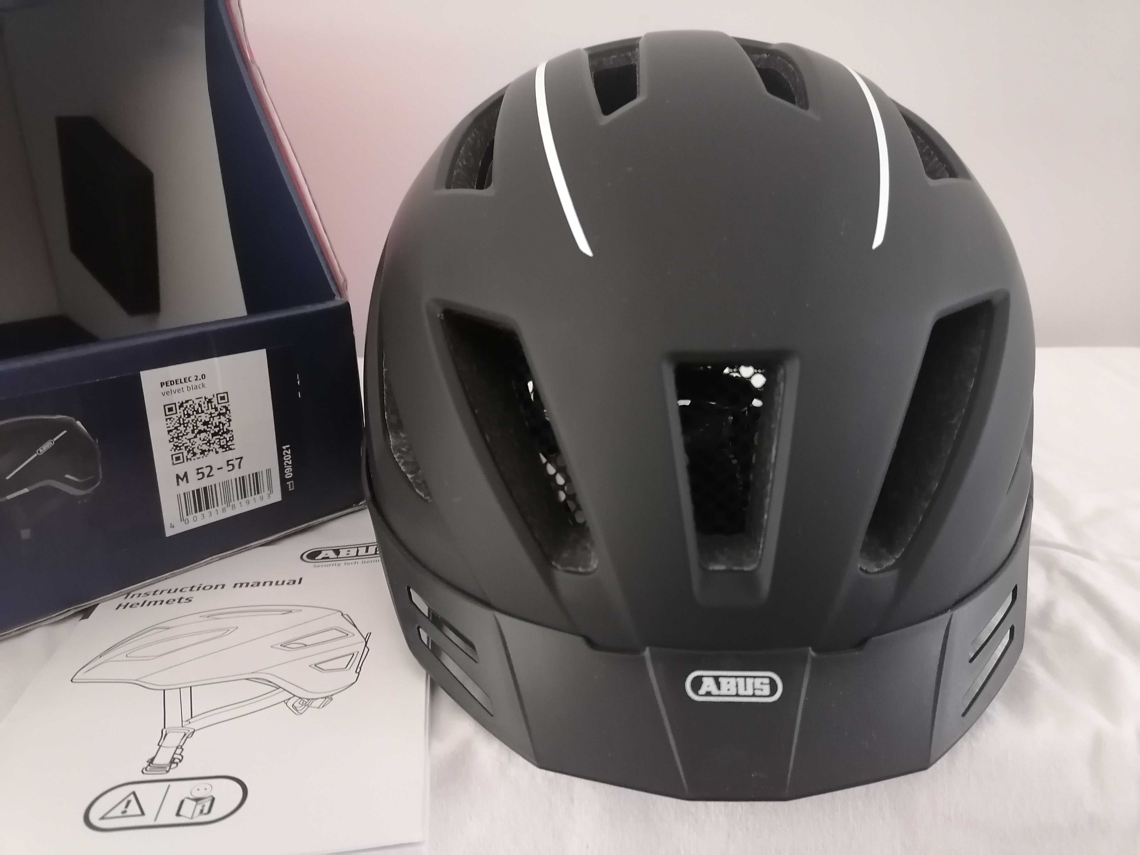 Kask rowerowy Abus Pedelec 2.0 Velvet Black M 52-57cm