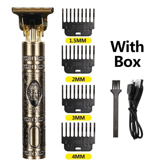 Máquina de barbear e cabelo vintage T9 profissional+ Bateria NOVO