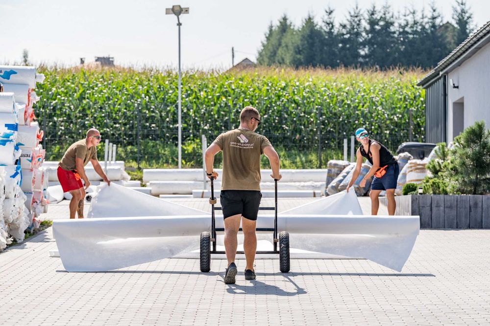 Geowłóknina drogowa od 1m do 6m 200g POLIPROPYLEN PRZEMYSŁOWY nie PES