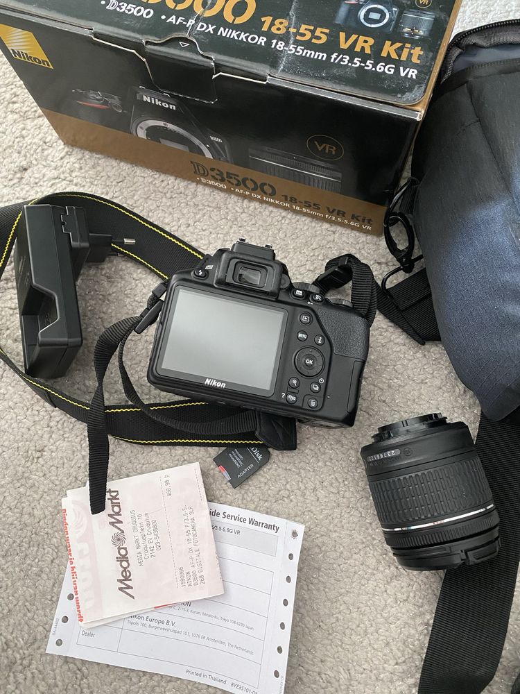 Aparat Nikon D3500 obiektyw