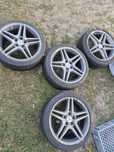 Felgi aluminiowe AMG 18" do Mercedesa + NOWE letnie opony Goodyear Eag