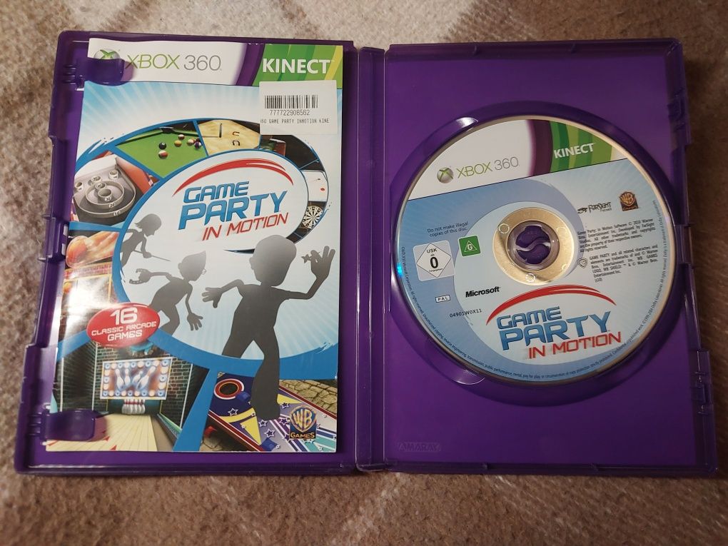 Kinect game party in motion xbox 360