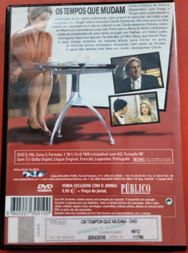 DVD os tempos que mudam
