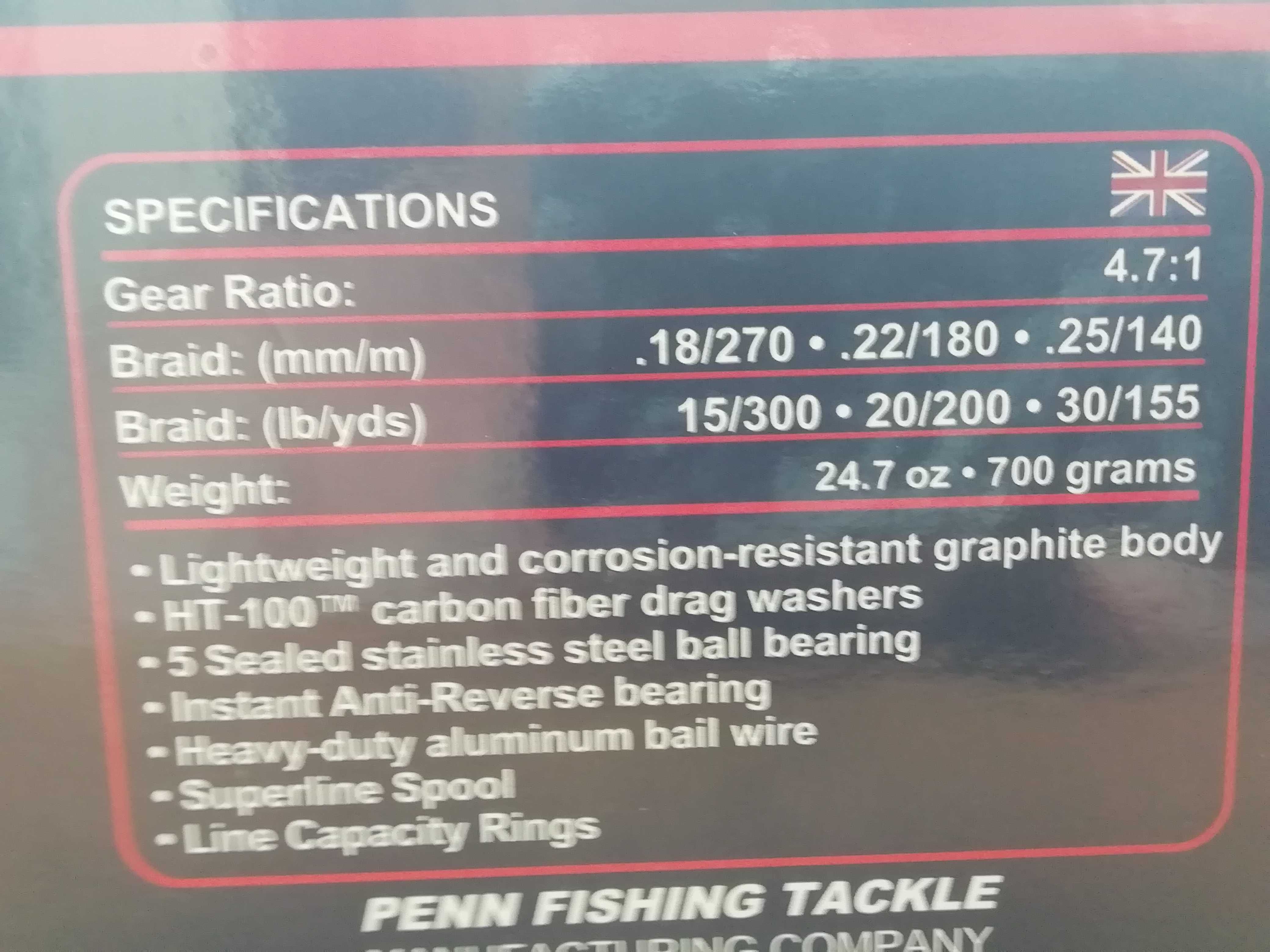 Катушка Penn Battle 2 7000LCEU и Катушка Penn Surfblaster 11 7000