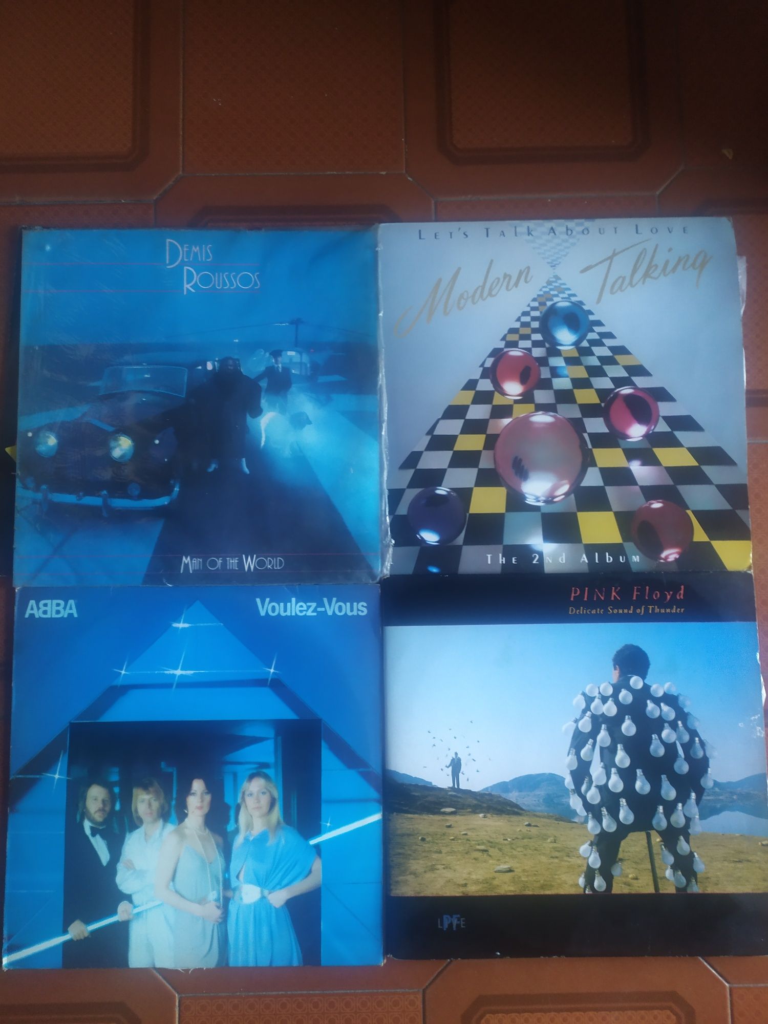 Seleção de discos em vinil