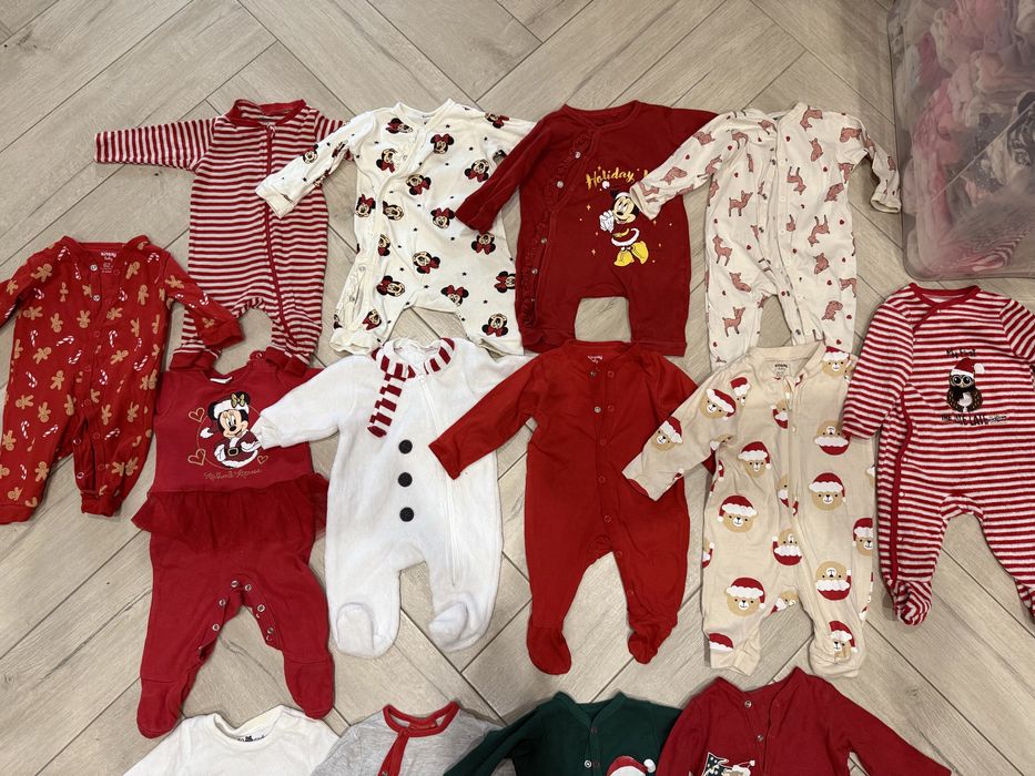 Pajacyki świąteczne dla dziewczynki 62