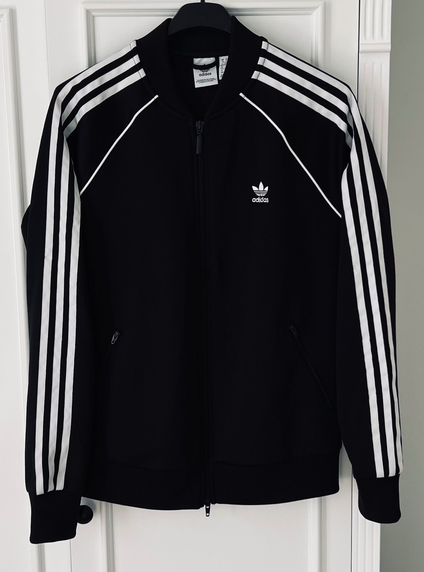 Adidas dres czarny z białym roz 38/40