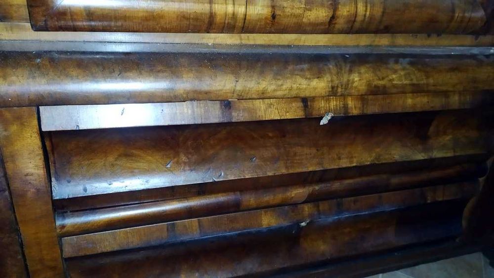 Przedwojenna biblioteczka (witryna) Art Deco - możliwa ZAMIANA!