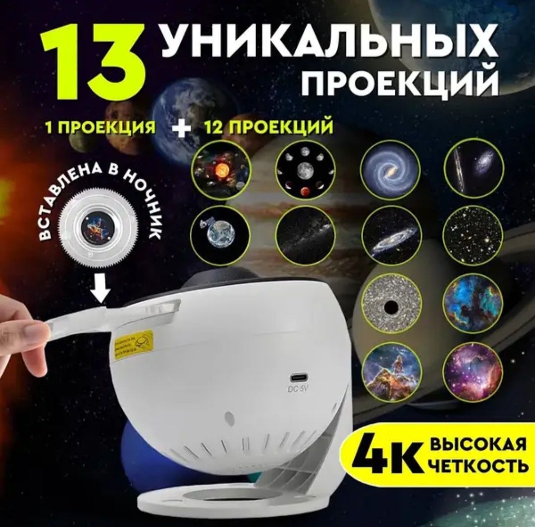 Нічник Проектор Зоряного Неба. ОРИГІНАЛ.
