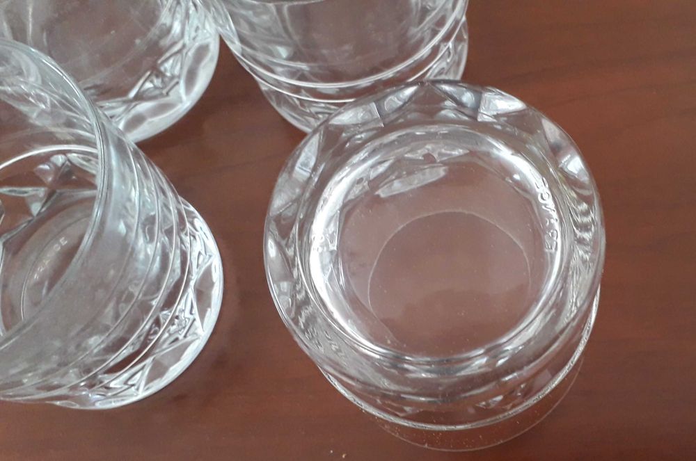 Copos Uísque, em vidro tipo cristal