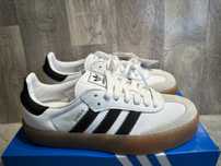 Buty damskie białe skórzane trampki Adidas Sambae 37 1/3