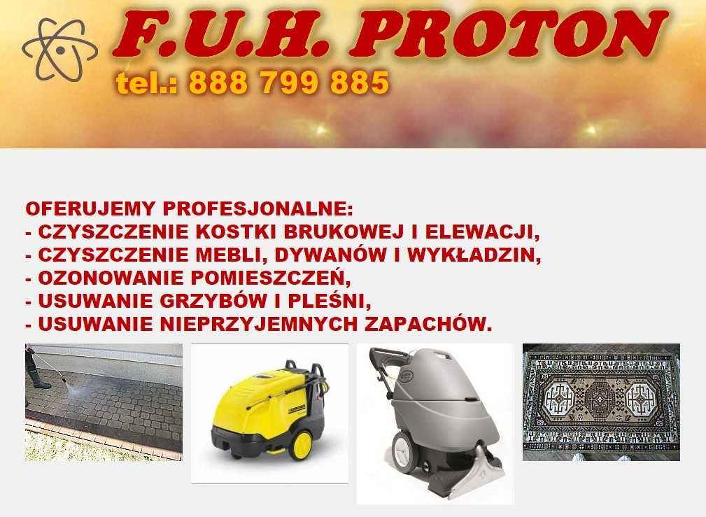 Pranie, czyszczenie dywanów, mebli tapicerowanych