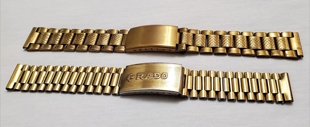 Браслет для часов в золотом цвете 18 мм ширина 170 мм длина ссср