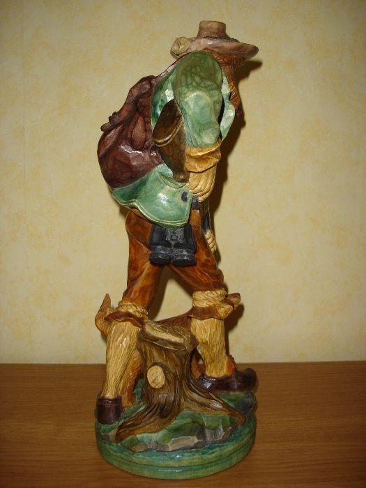 Rzeźba drewniana Myśliwy na polowaniu prezent