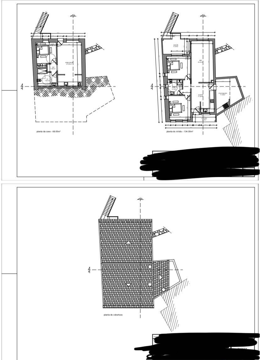 Terreno e ruína com projeto aprovado