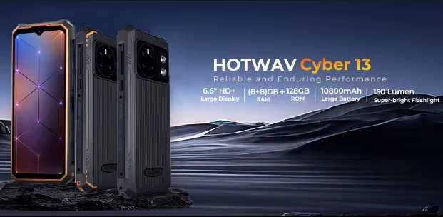 Hotwav Cyber 13. 16Gb(8+8)\128Gb, 10800mAh, 64Mp/16MP, NFС