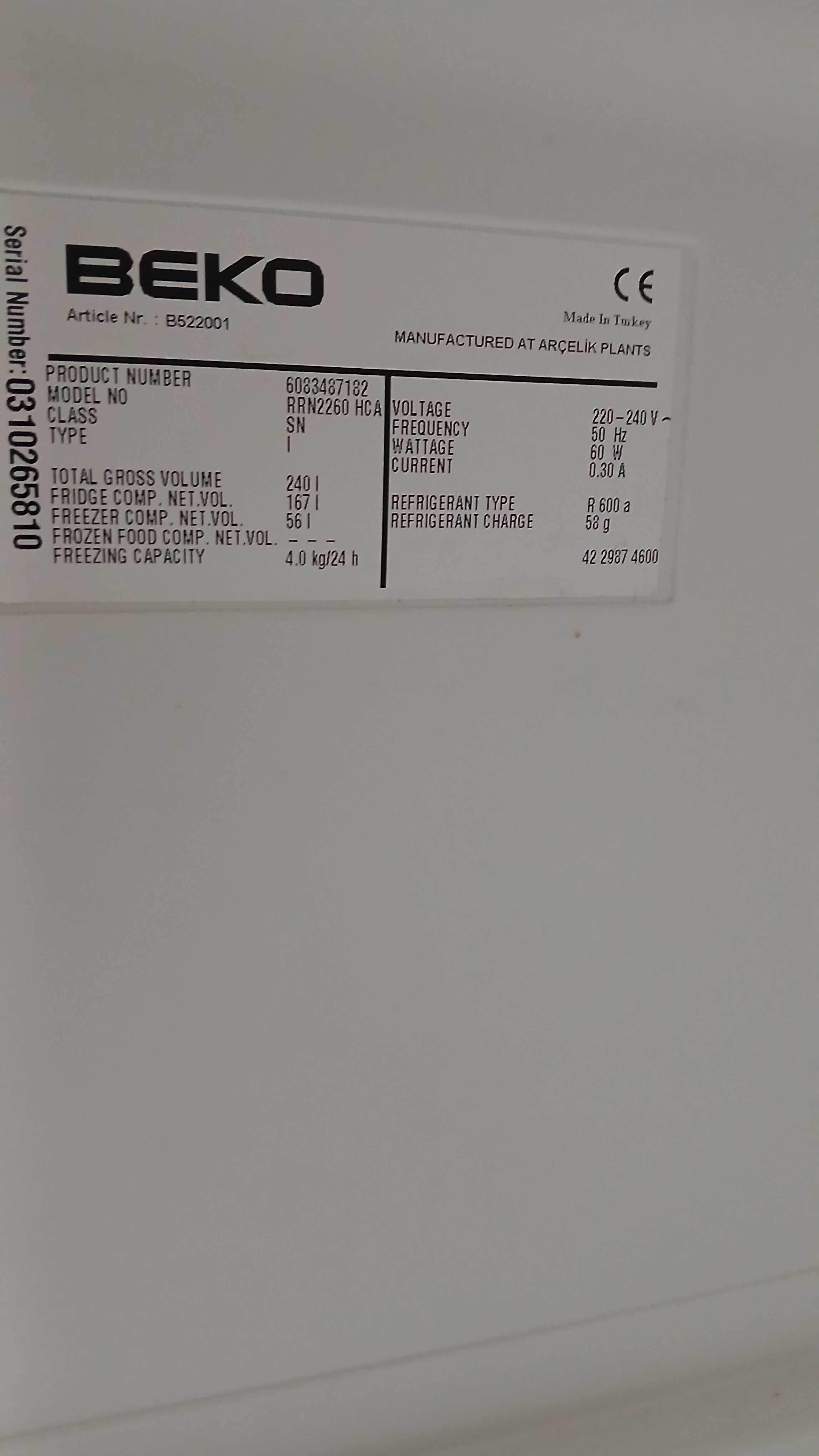 Frigorífico Beko