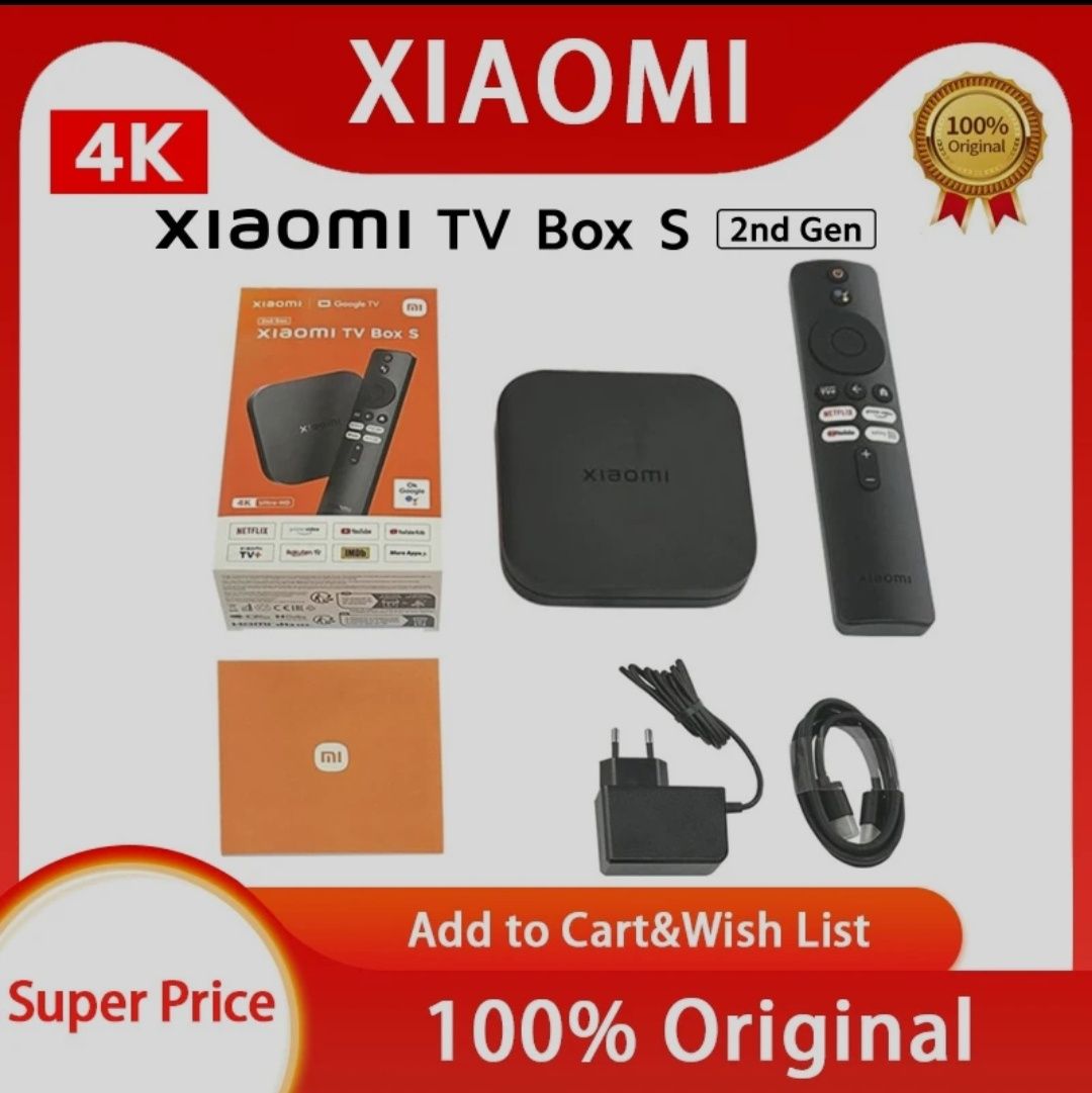 Продам новий, в упаковці Xiaomi MI TV Box S 2nd Gen