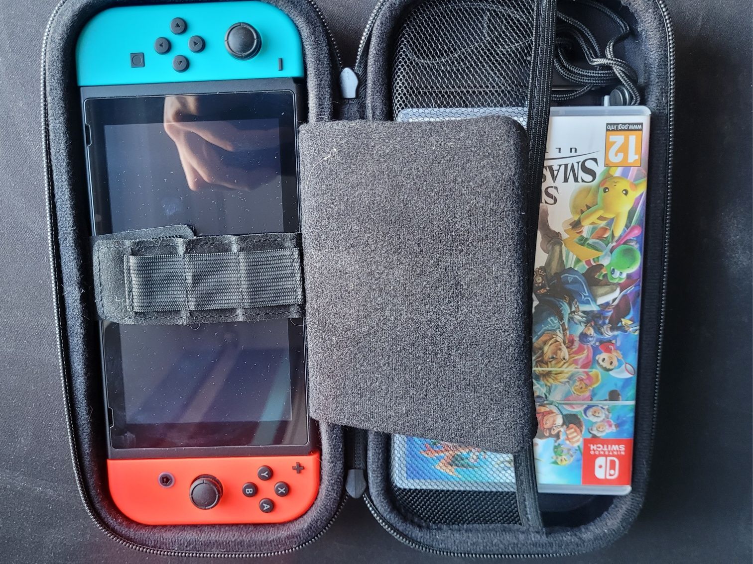 Nintendo Switch v2 || 3 gry || etui