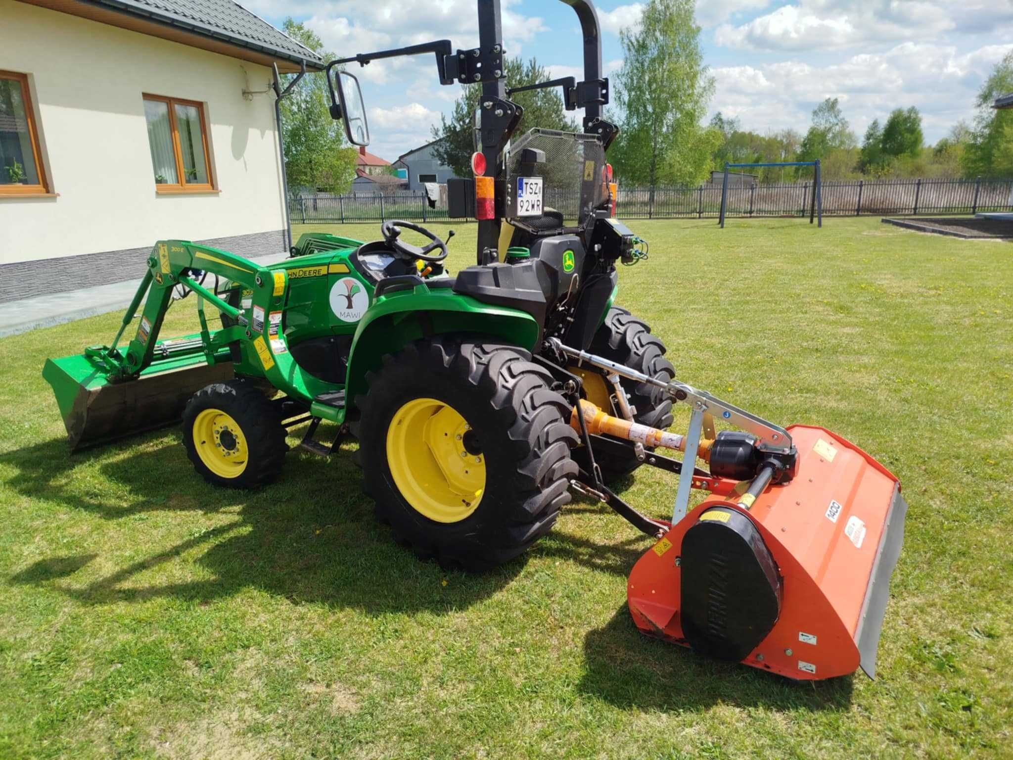 John Deere 3038 krajowy 2017r. ładowacz tur hydrostat kosiarka