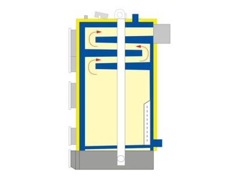 Kocioł 23KW na drewno i węgiel >180m2 piec zasypowy c.o. NOWY, GW 5lat