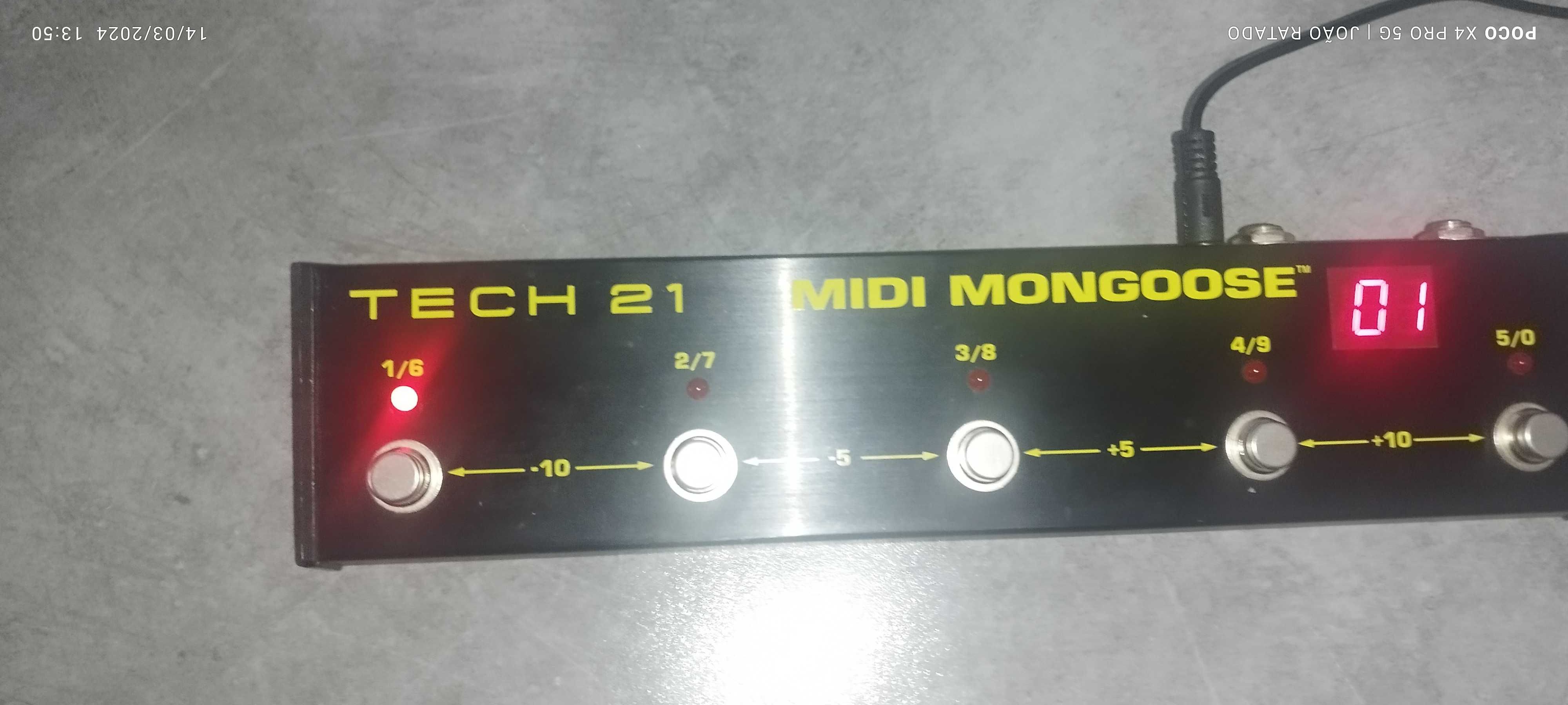 Tech 21 Midi Mongoose - Pedal Midi