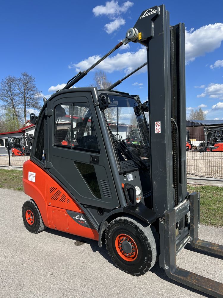 Wózek Widłowy Linde H35T-02 Evo Triplex 6450MM Podnoszenia Kabina
