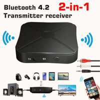 Беспроводной адаптер KN319 Bluetooth 3,5 мм аудио 2 в 1 адаптер для ТВ