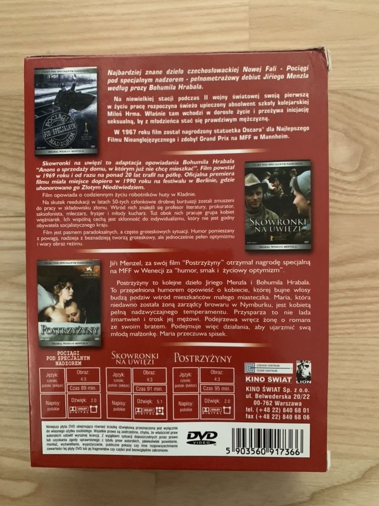 Filmy pod specjalnym nadzorem DVD skowronki na uwięzi postrzyżyny