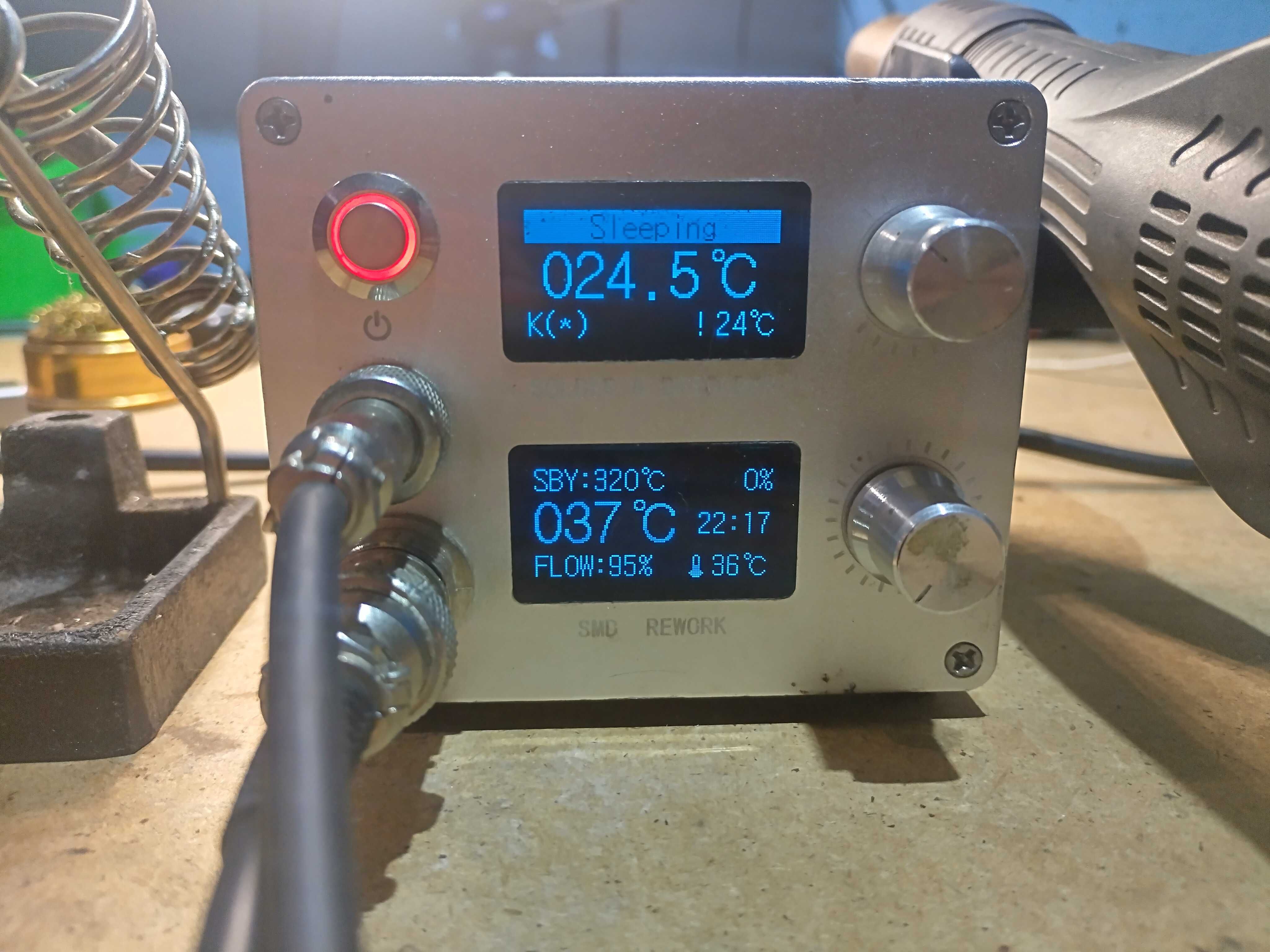 Термоповітряна паяльна станція KSGER 2в1 (на мікроконтролері STM32)