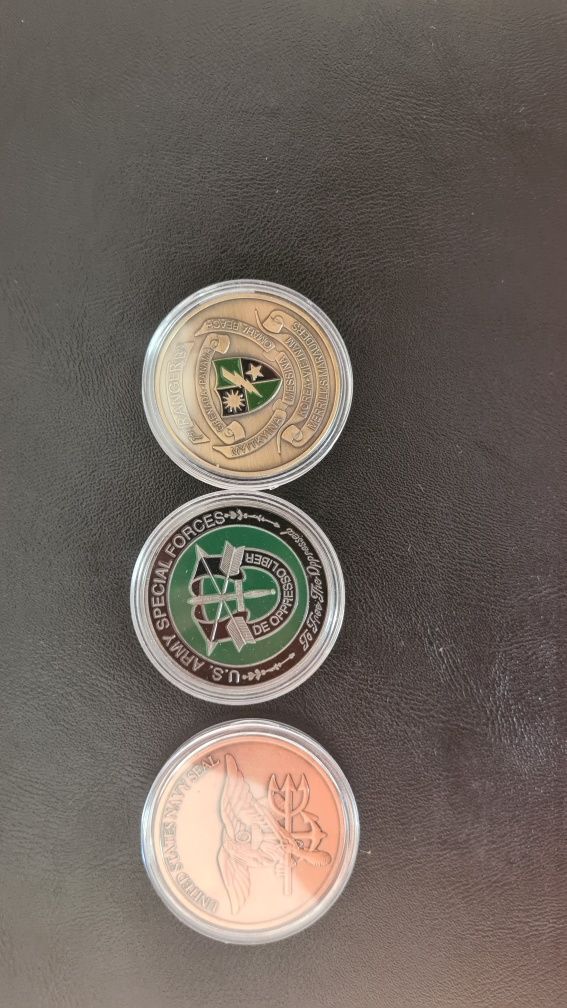 Coin, coiny wojskowe, monety pamiątkowe SEALs, Ranger, Special Forces