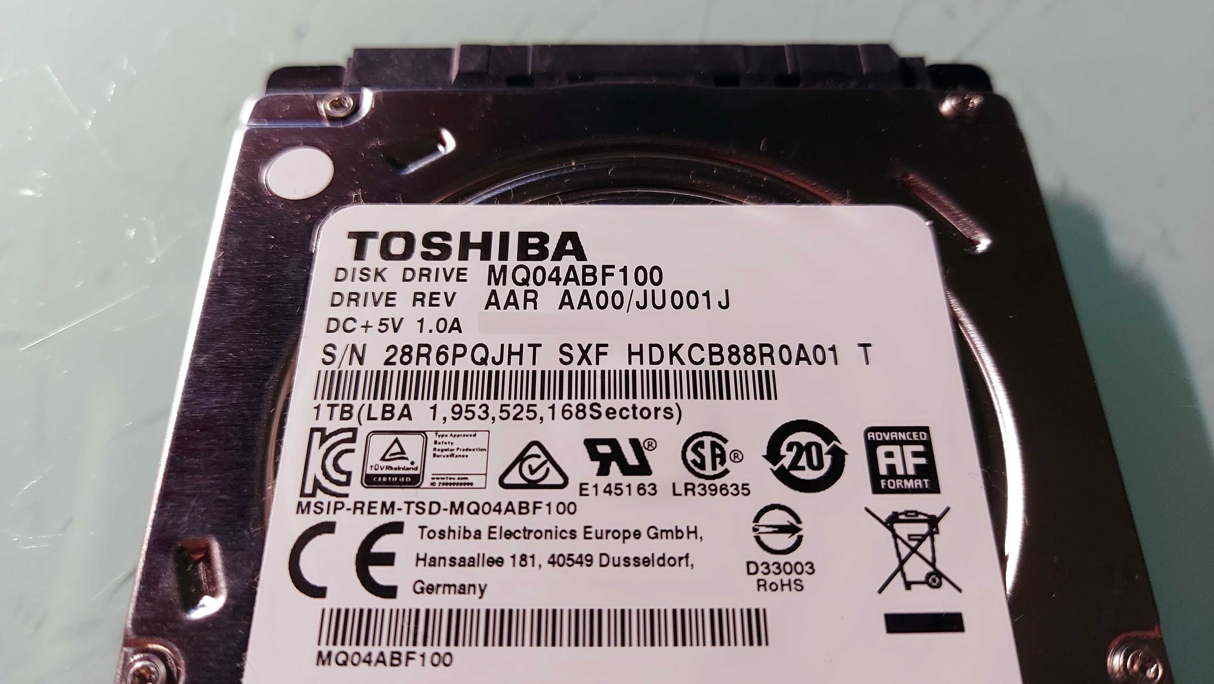 Dysk 1 TB USB 3.0 - przenośny zewnętrzny mobilny - Toshiba