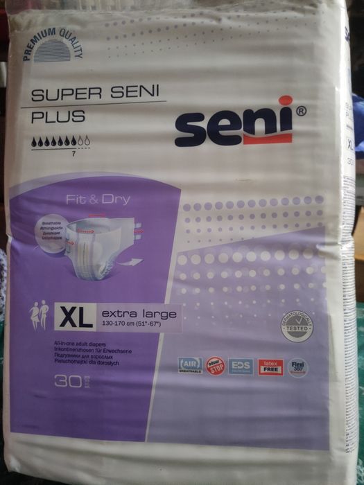 Pampersy XL Super seni plus