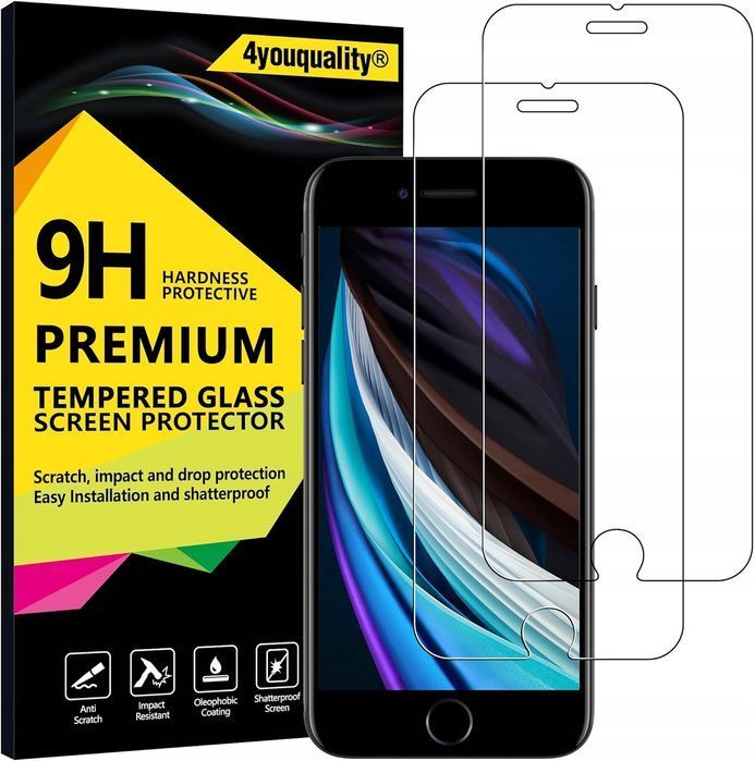 4youquality folia ochronna na ekran do iphone'a se 2020 2 szt