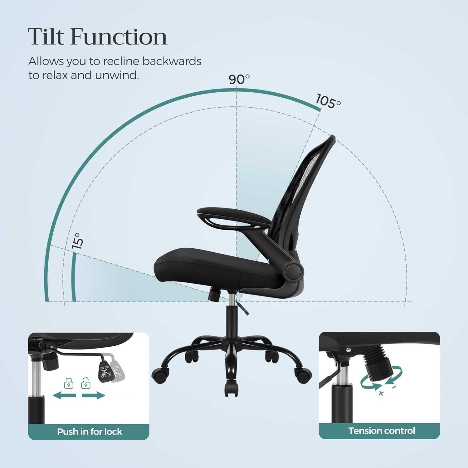 Nowe krzesło biurowe /fotel /ergonomiczne /obrotowe /SONGMICS /5023