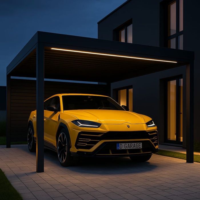 CARPORT wiata garażowa altana 2,5x5 3x5 3x6 5x6 5x7 stalowa panelowa