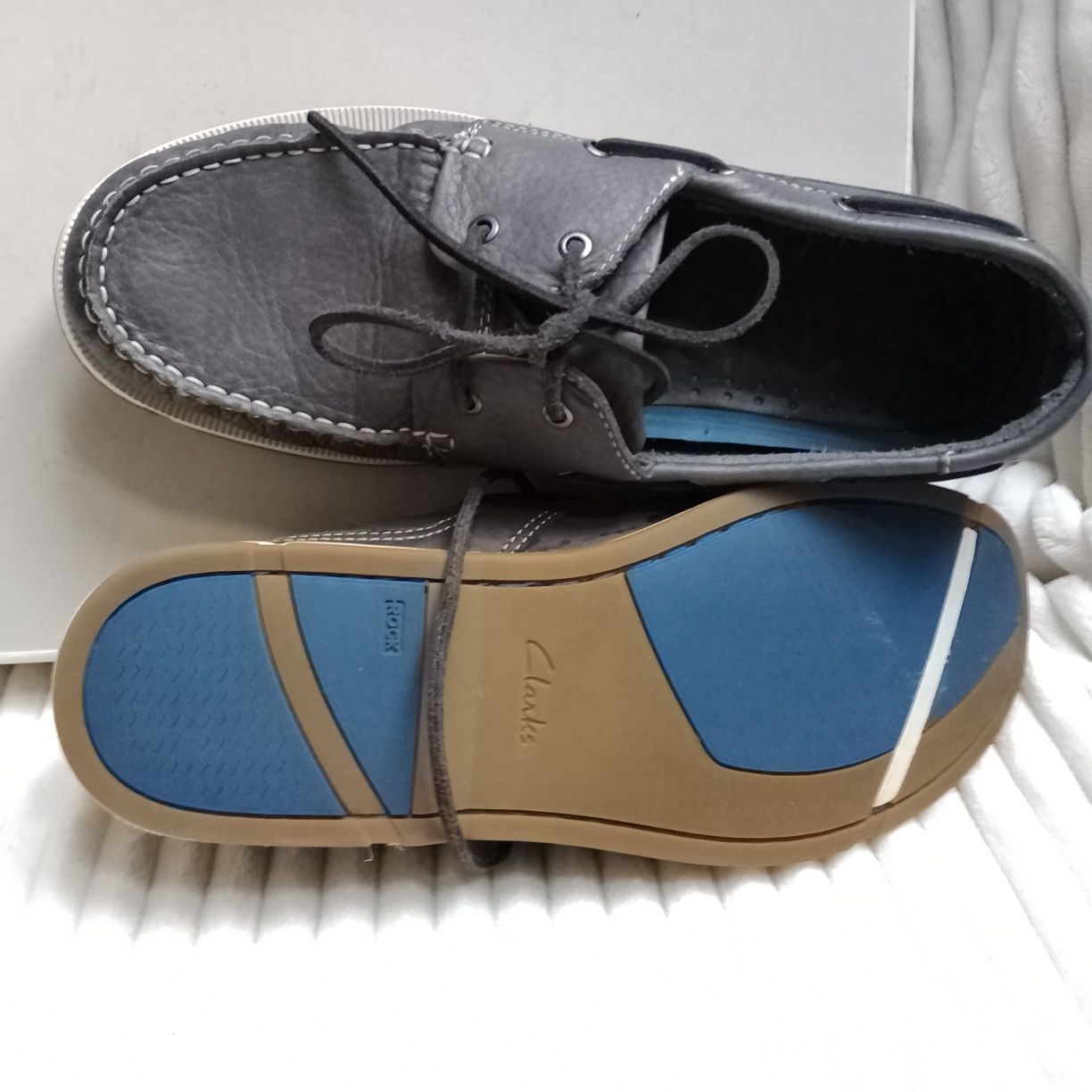 Clarks мокасини шкіряні, р.43