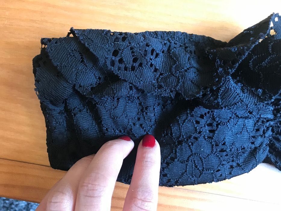 Parte de cima biquíni preto