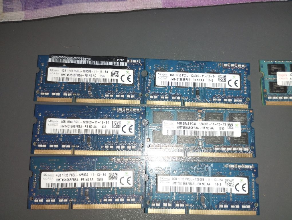 Оперативна память до ноутбука DDR3 4GB 8GB