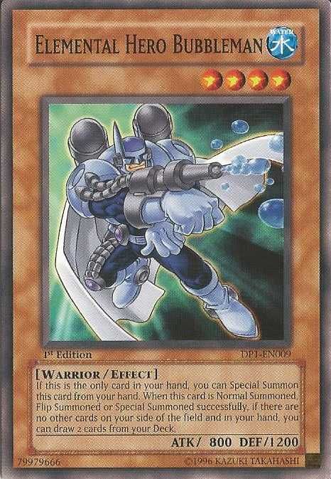 Karta YUGIOH Elemental Hero Bubbleman