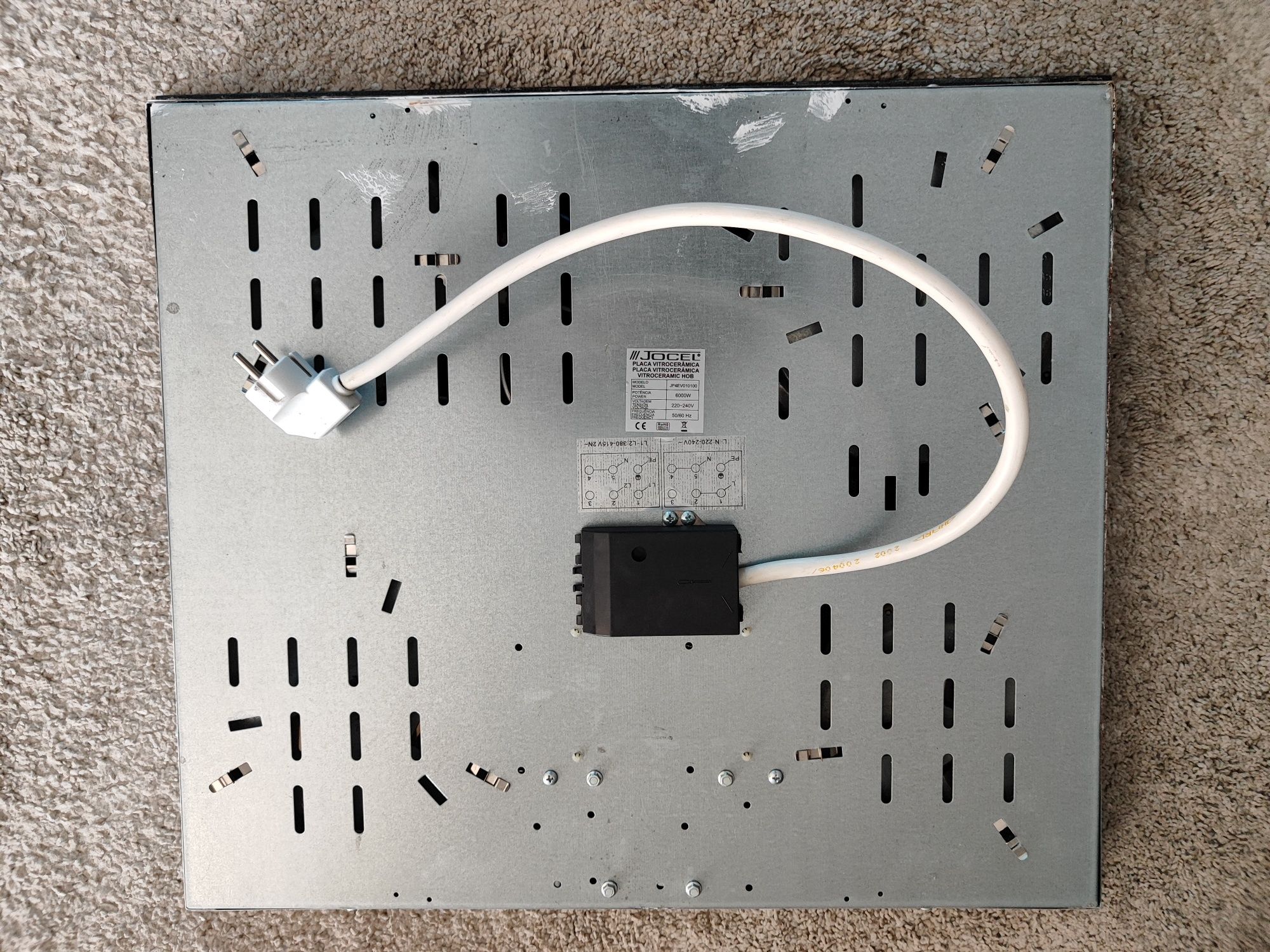 Placa vitrocerâmica Jocel para peças