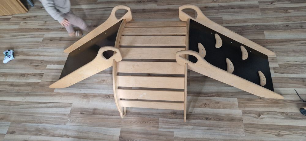 Bujak drewniany zjeżdzalnia ścianka wspinaczkowa