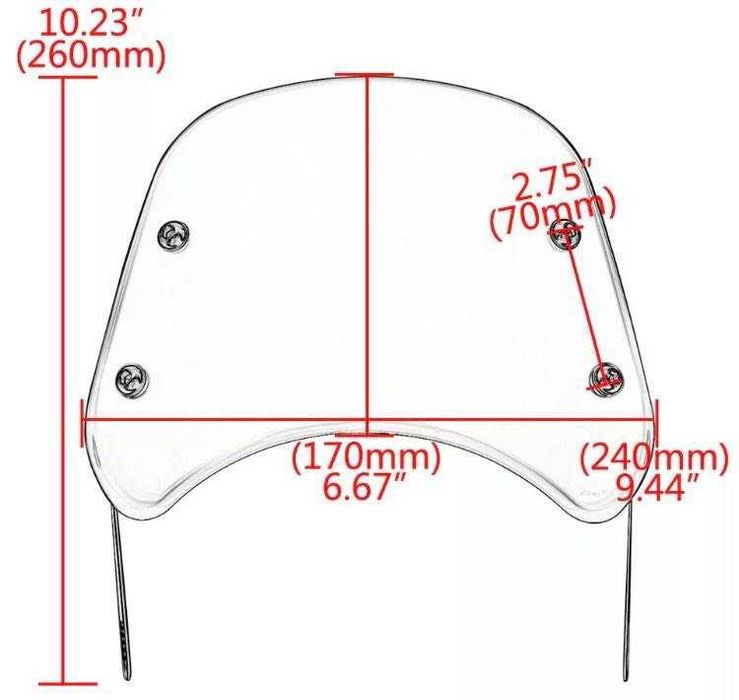 Viseira para Farol de Moto Estilo Cafe Racer e Scrambler (2 Cores) Nº2